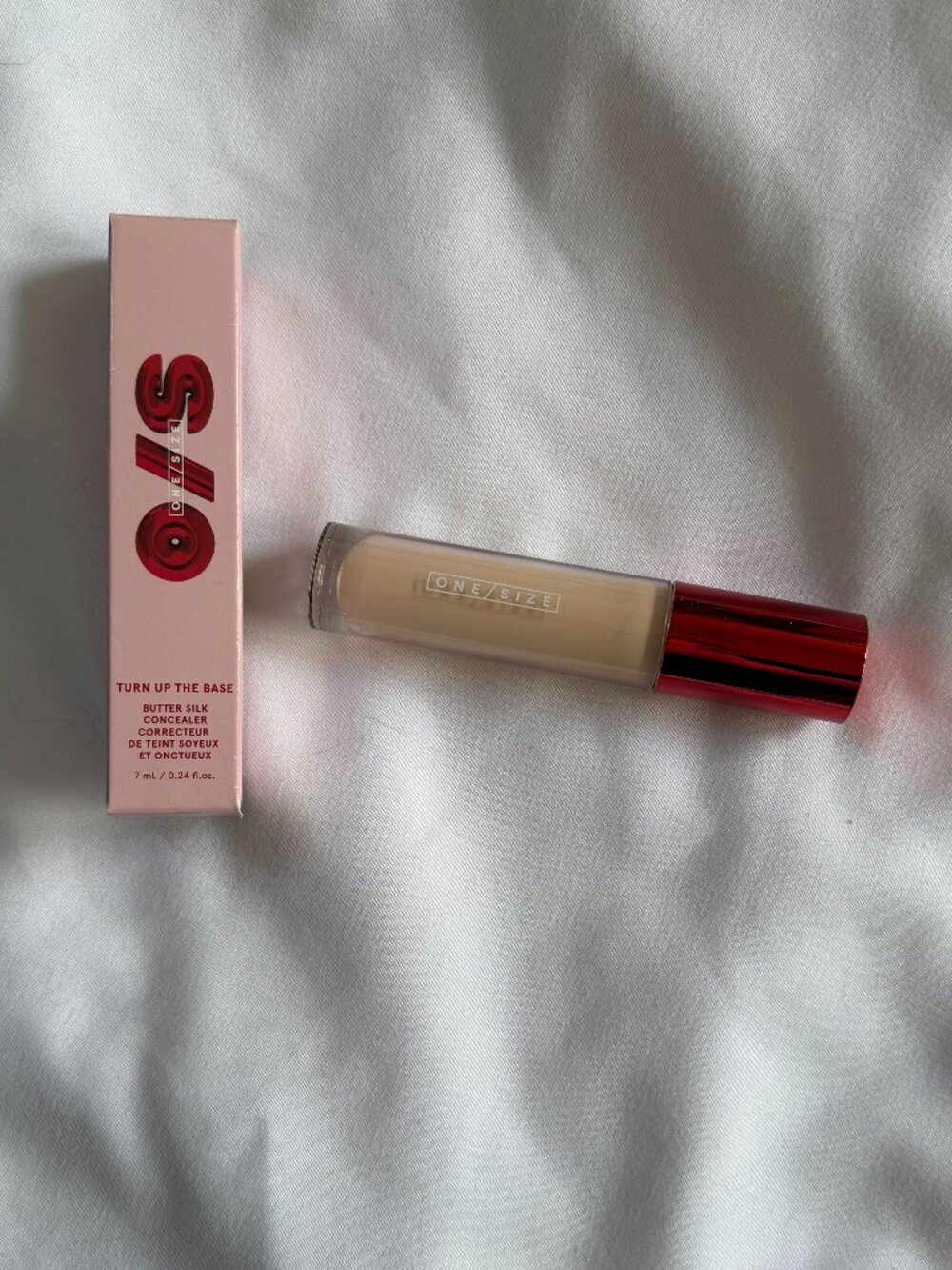 One / Size Turn Up the Base Butter Silk Concealer, Fair 2  Full size, 0.24 oz